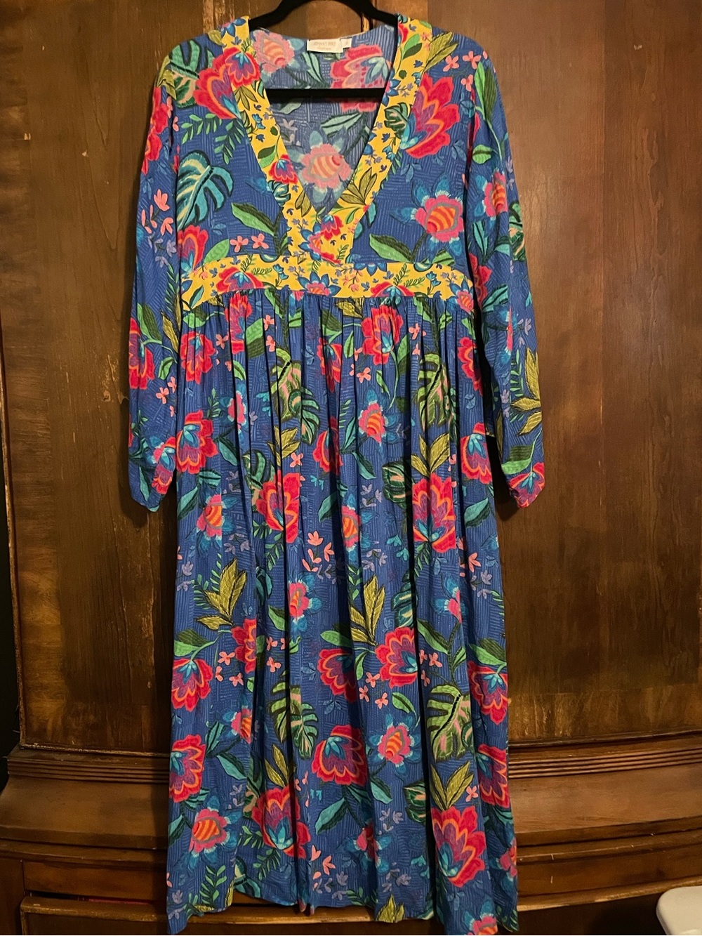 Johnny Was kaftan maxi dress size small
